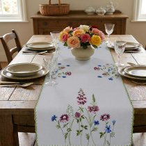 Biely obrus Vyšívaný 40x90 cm 6039