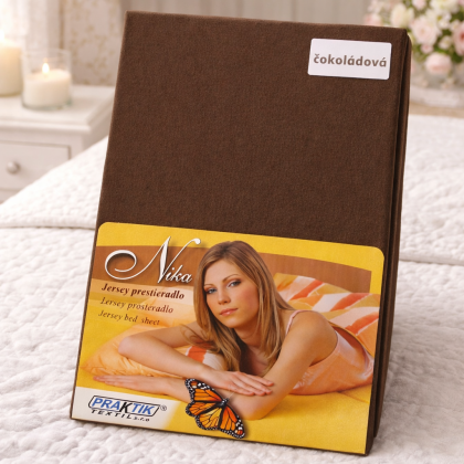 Jersey plachta NIKA čokoládová
