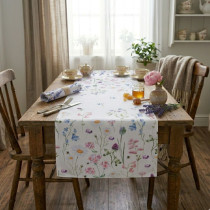 Jemná šerpa - behúň s s potlačou 181 40x90 cm