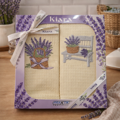 Kuchynské utierky 2ks v darčekovom balení levanduľ 164