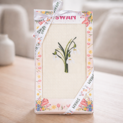 Kuchynská utierka v darčekovom balení 69 snežienka