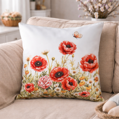 Obliečka na vankúš 40x40 cm 2200 divé maky Obliečka na vankúš 40x40 cm 2200 divé maky