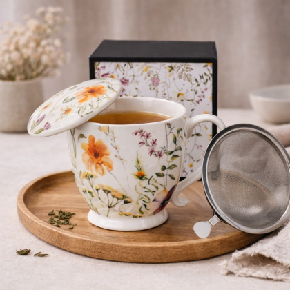 Hrnček bylinkový Pansy 0,51l porcelán Hrnček bylinkový Pansy 0,51l porcelán