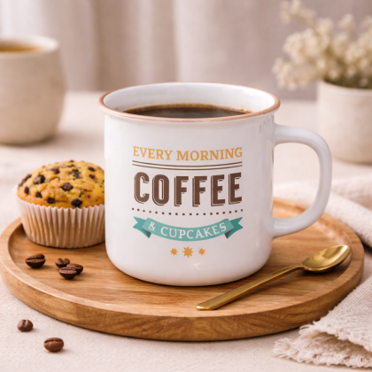 Hrnček Coffe 9x8x7cm porcelán A Hrnček Coffe 9x8x7cm porcelán A