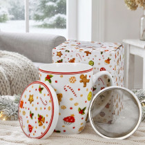 VIanočný porcelánový bylinkový hrnček Sweet Christmas 0,38l VIanočný porcelánový bylinkový hrnček Sweet Christmas 0,38l