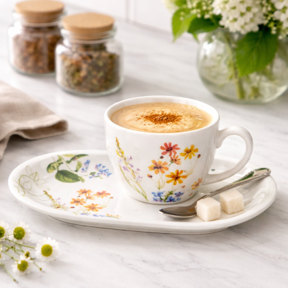 Raňajkový set šálka a podšálka Farby prírody 0,45l