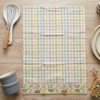 Bavlnená kuchynská utierka ARM 9557 záhradka