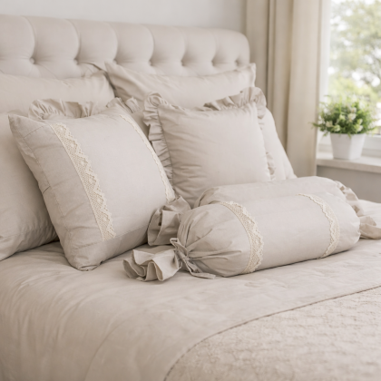 Posteľné obliečky uni Bežové bez vzoru