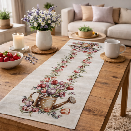 Gobelínové žinilkové behúne - šerpy tulipán 1419