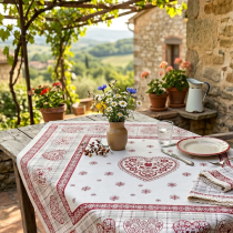 Gobelínové obrusy 1381 srdcia