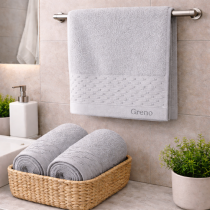 NEW CHIC - bavlnené uteráky a osušky svetlosivé