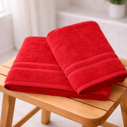 Froté uteráky, osušky EMKA červené
