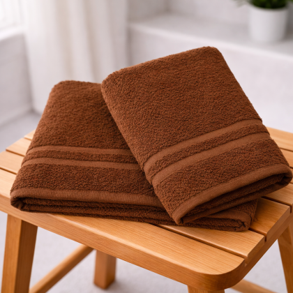 Froté uteráky, osušky EMKA tmavohnedé