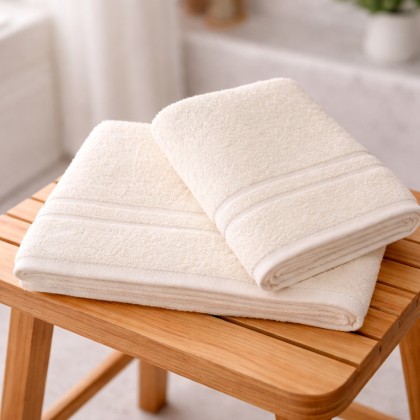 Froté uteráky, osušky EMKA smotanový