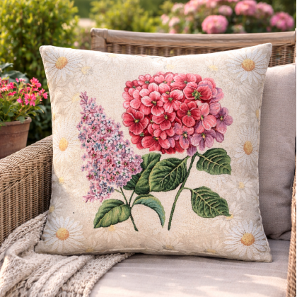 Dekoračná obliečka Gobelín 040C hortenzia