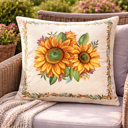 Dekoračná obliečka 063C so slnečnicou