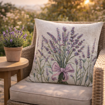 Gobelínová obliečka na vankúš 4048 levanduľa