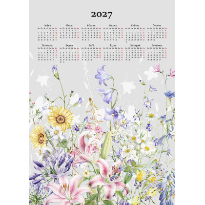 Kalendár 2027 - Marinela kuchynská utierka Kalendár 2027 - Marinela kuchynská utierka
