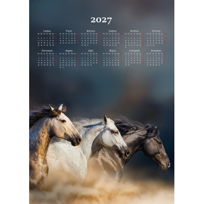 Kalendár 2027 - Kone kuchynská utierka