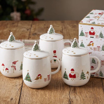 Porcelánové hrnčeky so sitkom Let It Snow 4ks 450 ml Porcelánové hrnčeky so sitkom Let It Snow 4ks 450 ml