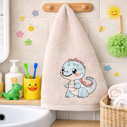 Detský uterák LILI 71 bežový dino Detský uterák LILI 71 bežový dino