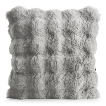 Dekoračná obliečka Lily sivá - kožušinová štruktúra