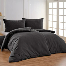 Posteľné návliečky krepové tmavošedé