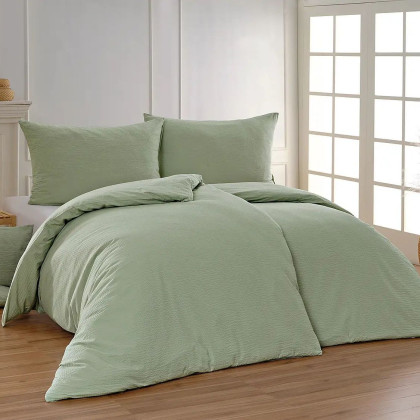 Posteľné návliečky krepové svetlo zelené