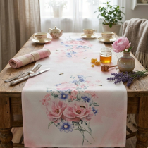 Jemná šerpa - behúň  s potlačou 2001 40x140 cm