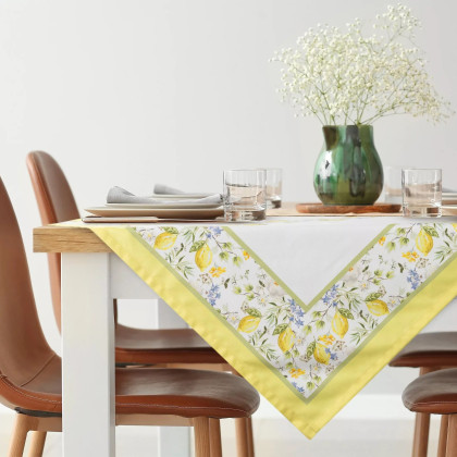 Obrus na stôl Leto 90x90 cm s citrónmi