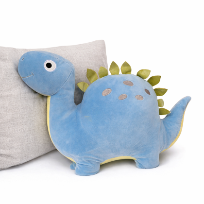 Plyšák - Plyšová hračka/vankúš DINO modrý 40cm