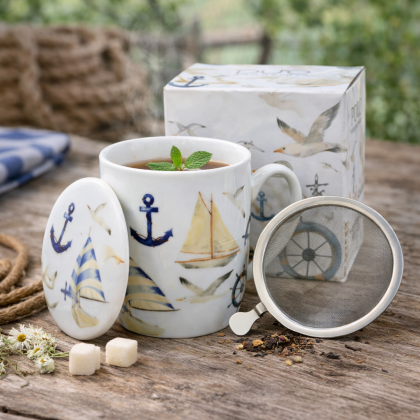 Bylinkový hrnček Plachetnice 0,35l porcelán