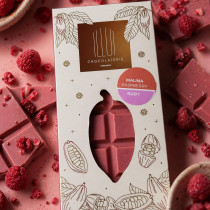 Tabuľková čokoláda Ruby s lyofizovaným ovocím 70gr