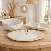 Keramický oválny tanier Venus