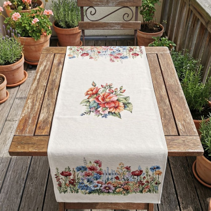 Tkaný behúň - stredový obrus Eva