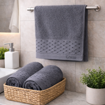 NEW CHIC - bavlnené uteráky a osušky antracit