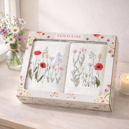 Set uterákov Lúčne kvety 20 krémové