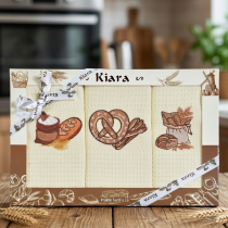 Darčeková sada vaflových utierok s výšivkou pekáreň 114