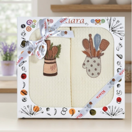 Kuchynské utierky 2ks v darčekovom balení varešky 165