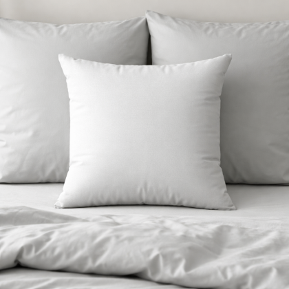 Jednofarebná obliečka na vankúš DINA 40x40 cm z bavlneného saténu - sivá