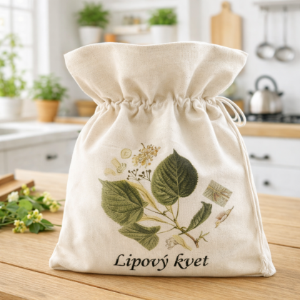 Vrecko na bylinky 30x35 cm – Lipový kvet