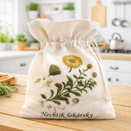 Vrecko na bylinky 30x35 cm – Nechtík lekársky