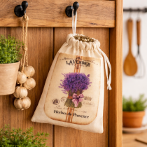 Vrecko na bylinky 20x30 cm – Levanduľa 16