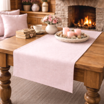 Gobelínová šerpa - behúň - CHENILLE plain ružový