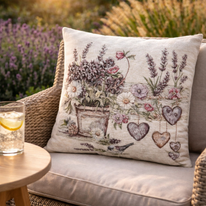 Gobelínová obliečka na vankúš Chenille 1414 C