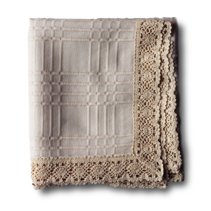 Krajkový obrus natur -140x220 cm svetlý