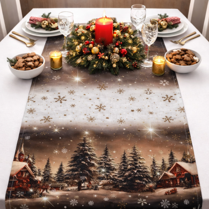 Vianočný behúň na stôl 40x90 cm - 6019 Vianočný behúň na stôl 40x90 cm - 6019