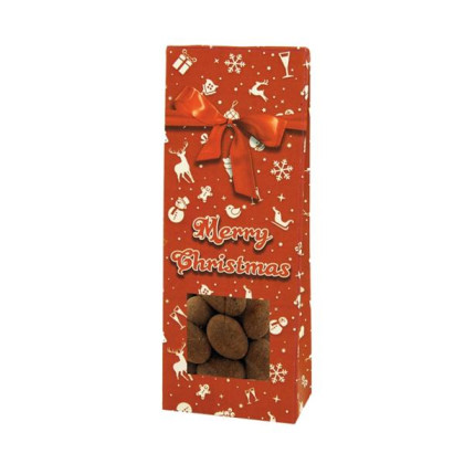 Mandle - Mandle v čokoláde  - mašľa, Merry Christmas 90gr.