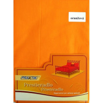 Bavlnené klasické prestieradlo oranžové s gumičkou