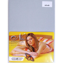 Bavlnené klasické prestieradlo sivé s gumičkou